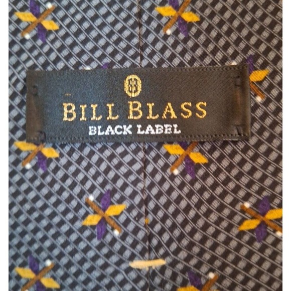 Bill Blass Black Label Silk Tie - Picture 4 of 10
